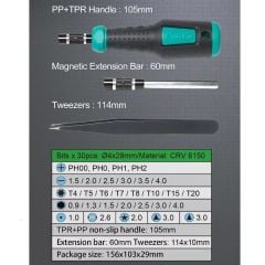 Proskit SD-9826 33 Parça Çok Fonksiyonlu Tornavida Seti