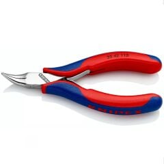 Knipex 35 42 115 Elektronikçi Eğri Uçlu Kargaburun