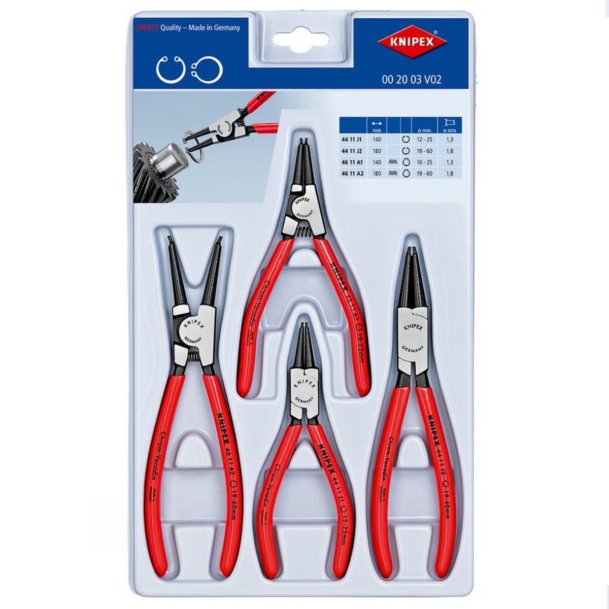 Knipex 00 20 03 V02 Segman Pense Seti