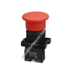 LAY5-EC42 Plastik Yaylı Acil Stop Butonu NC
