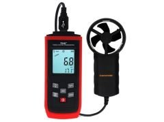 Tasi TA8162 Hava ve Rüzgar Hızı Ölçer Anemometre