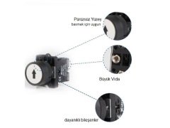 LAY5-EA3341 İşaretli Plastik Yaylı Buton 1NO