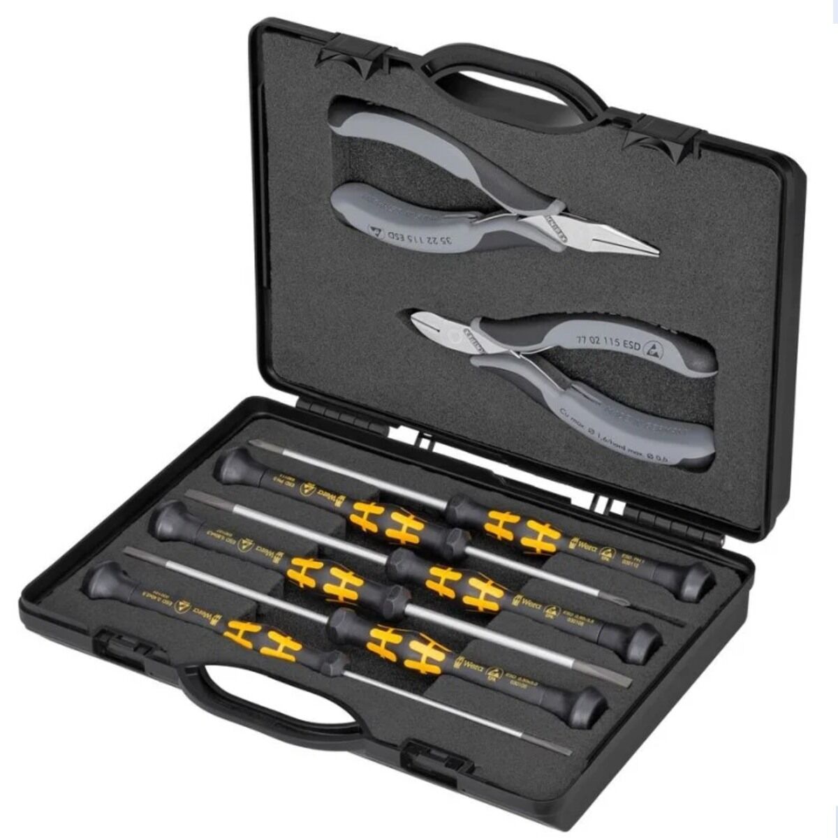 Knipex 00 20 18 ESD Antistatik Elektronikçi Pense Tornavida Seti