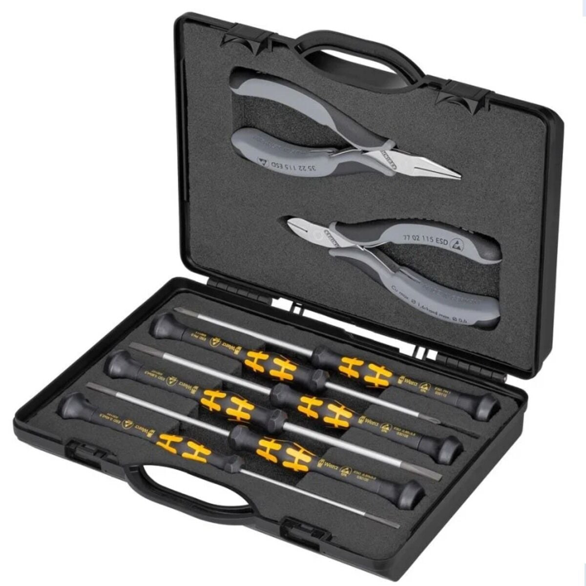 Knipex 00 20 18 ESD Antistatik Elektronikçi Pense Tornavida Seti