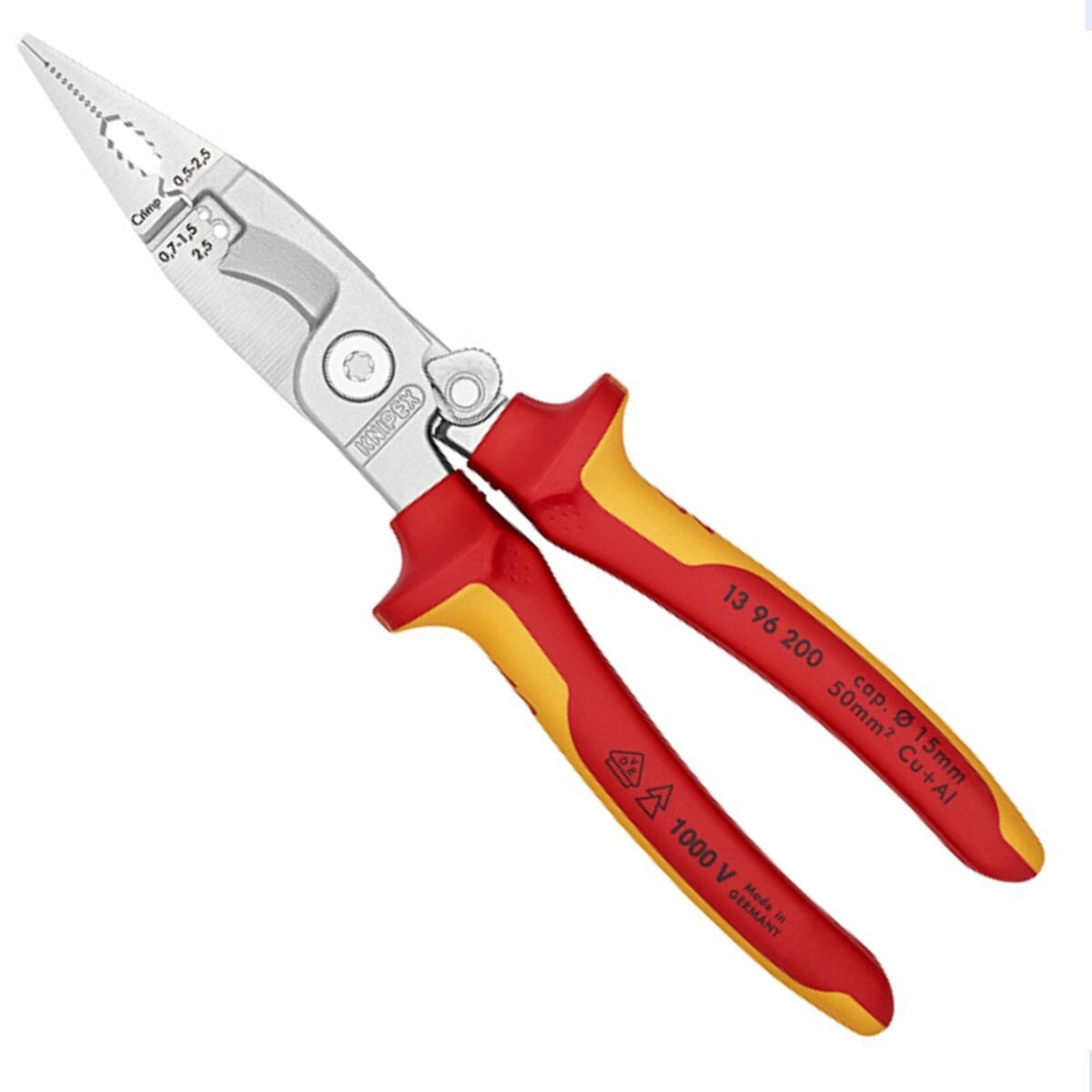 Knipex 13 96 200 Çok Fonksiyonlu VDE Elektrikçi Pensesi