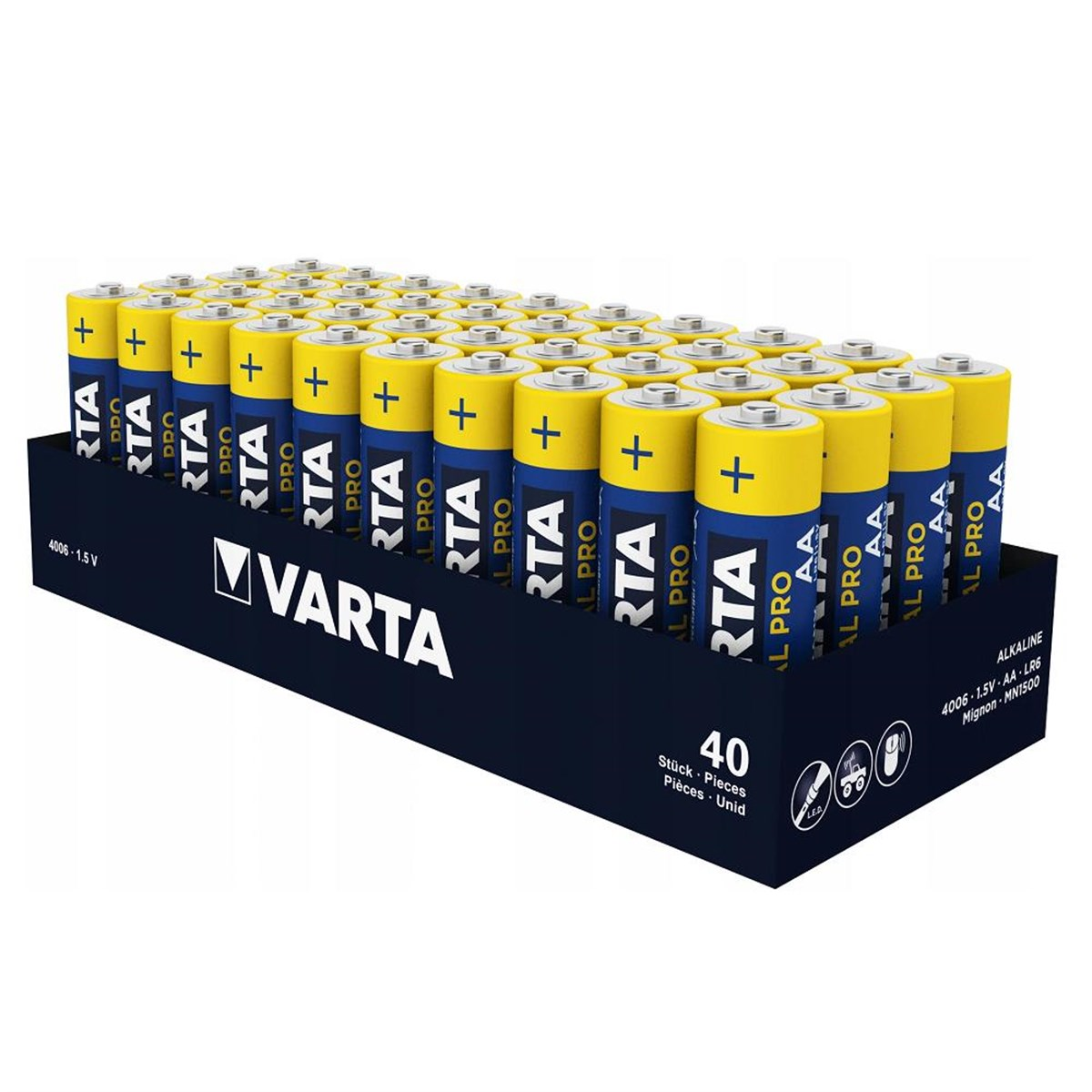 Varta 4006 Alkalin AA Kalem Pil 40'lı Paket