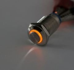 12mm Ledli Metal Su Geçirmez Kalıcı Buton 6-24VDC