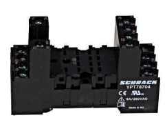 Schrack-YPT78704 14 Pin Ray Tipi Soket Vidalı Bağlantı 2-4 C/0 PT Röle İçin