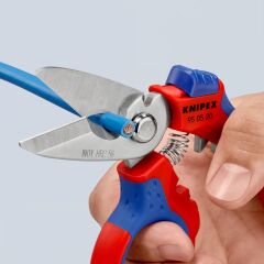 Knipex 95 05 20SB Açılı Elektrikçi Makası
