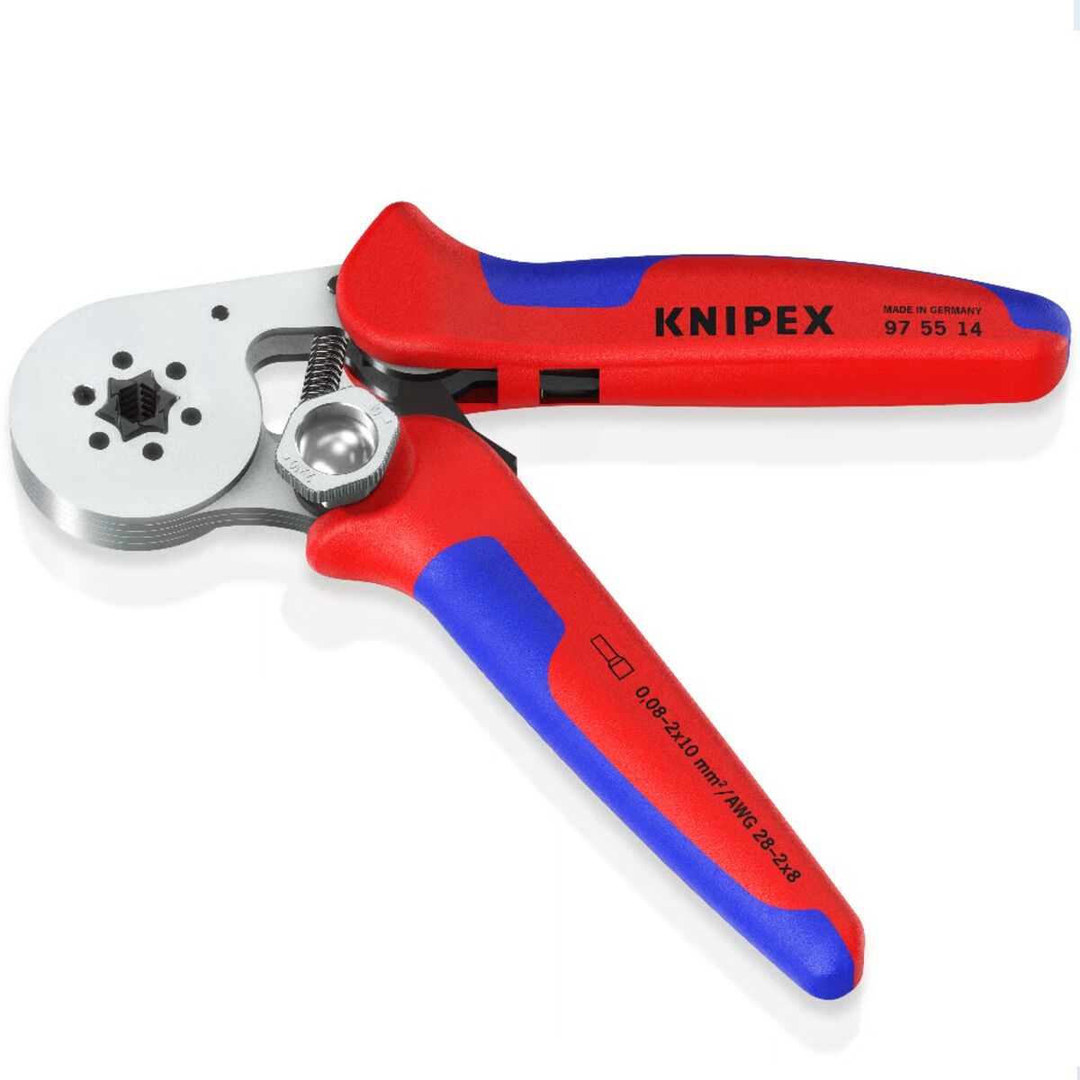 Knipex 97 55 14 Ayarlı Kablo Yüksük Sıkma Pensesi