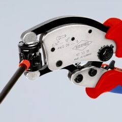 Knipex 97 53 19 Döner Kafalı Kablo Yüksük Sıkma Pensesi