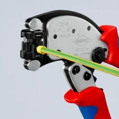 Knipex 97 53 19 Döner Kafalı Kablo Yüksük Sıkma Pensesi