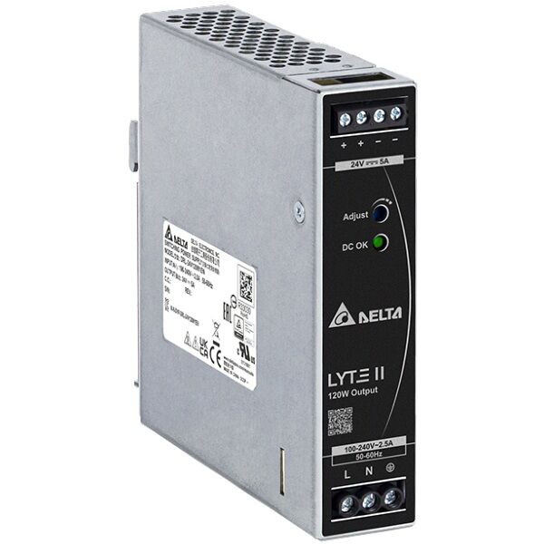 Delta DRL-24V120W1EN 24VDC 5A Ray Tipi Güç Kaynağı