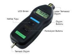 Temaslı Temassız Devir Ölçer Takometre