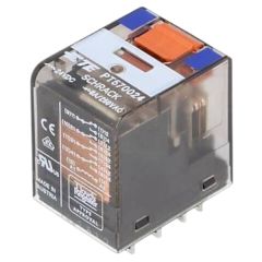 Schrack PT570024 24VDC 4C/O 6A End. Röle Test Butonlu