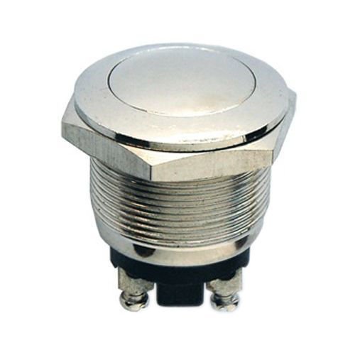 19 mm Işıksız Bombeli Kafa Yaylı Metal Buton