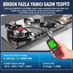 Smart Sensor AS8800C Yanıcı Gaz Kaçak Dedektörü