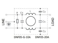 Aerodev DNF05-G 10A Şebeke Emi Filtresi