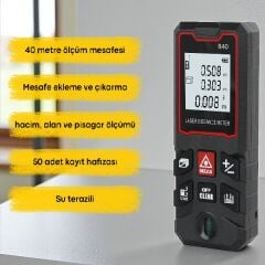 B40 Temel Seviye 40M Lazer Mesafe Ölçer