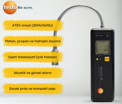 Testo 316-EX ATEX Sertifikalı Gaz Kaçak Dedektörü