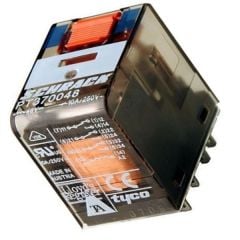Schrack PT370048 48VDC 3C/O 10A End-Röle Test Butonlu