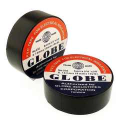 Globe İzole Bant Elektrik Bandı 10'lu Paket Siyah